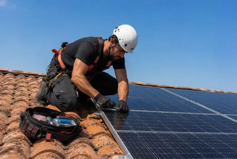 Maintenance et monitoring de panneaux solaires à Saint-Siffret