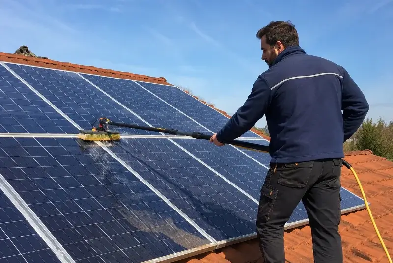 Nettoyage et entretien de panneaux solaires à Saint-Siffret